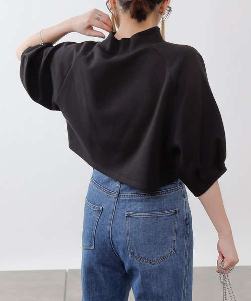 COLONY 2139(コロニートゥーワンスリーナイン)の「エアリーダンボールショート丈プルオーバー(Tシャツ/カットソー・レディース・オフホワイト/ブラック/サックスブルー・FREE)」の22枚目の写真