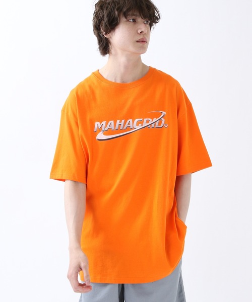 MAHAGRID(マハグリッド)の「MAHAGRID/PLANETロゴT 2945835(Tシャツ/カットソー・レディース・ホワイト/オレンジ/ブラック・MEDIUM/X-LARGE/LARGE)」の1枚目の写真