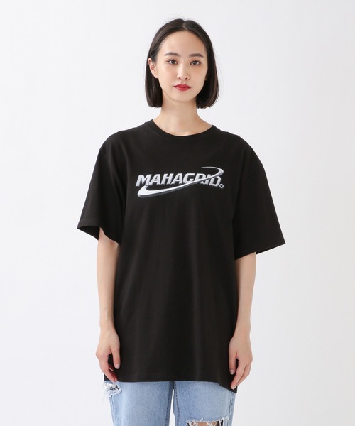 MAHAGRID(マハグリッド)の「MAHAGRID/PLANETロゴT 2945835(Tシャツ/カットソー・レディース・ホワイト/オレンジ/ブラック・MEDIUM/X-LARGE/LARGE)」の11枚目の写真