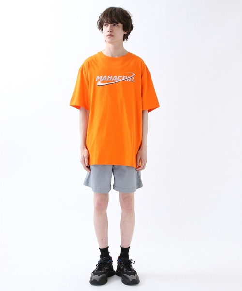MAHAGRID(マハグリッド)の「MAHAGRID/PLANETロゴT 2945835(Tシャツ/カットソー・レディース・ホワイト/オレンジ/ブラック・MEDIUM/X-LARGE/LARGE)」の13枚目の写真