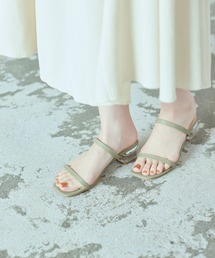 シンプルストラップミュールサンダル