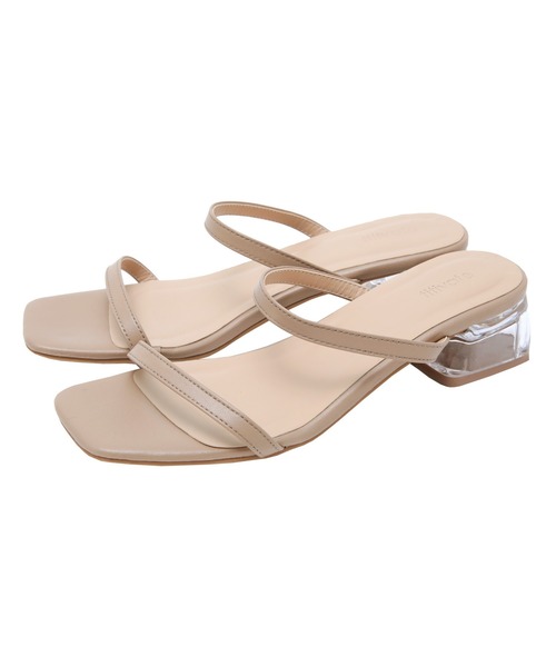 titivate（ティティベイト）の「ｼﾝﾌﾟﾙｽﾄﾗｯﾌﾟﾐｭｰﾙｻﾝﾀﾞﾙ（サンダル・レディース・ブラック/ホワイト/イエロー/ブラウン系その他/ライトグリーン/グレイッシュベージュ・M/LL/S/L）」の7枚目の写真