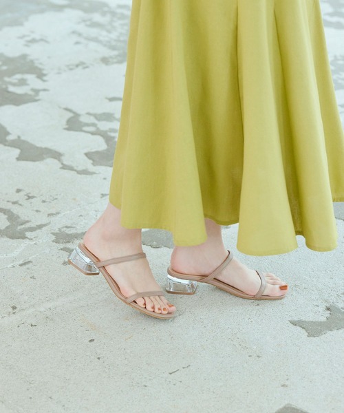 titivate（ティティベイト）の「ｼﾝﾌﾟﾙｽﾄﾗｯﾌﾟﾐｭｰﾙｻﾝﾀﾞﾙ（サンダル・レディース・ブラック/ホワイト/イエロー/ブラウン系その他/ライトグリーン/グレイッシュベージュ・M/LL/S/L）」の11枚目の写真