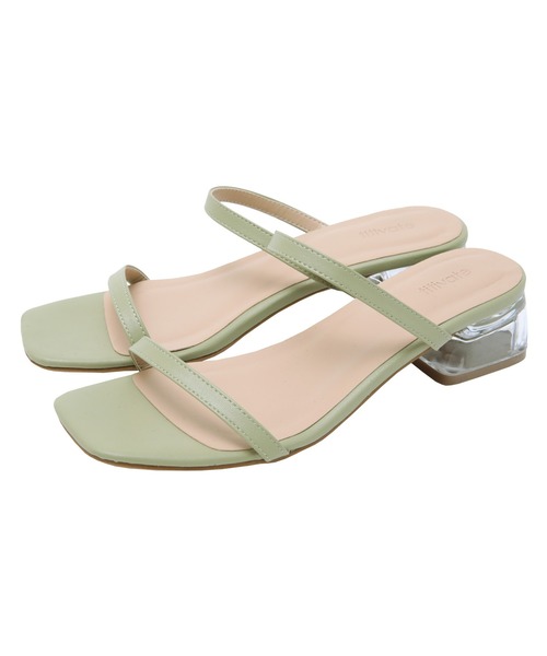 titivate（ティティベイト）の「ｼﾝﾌﾟﾙｽﾄﾗｯﾌﾟﾐｭｰﾙｻﾝﾀﾞﾙ（サンダル・レディース・ブラック/ホワイト/イエロー/ブラウン系その他/ライトグリーン/グレイッシュベージュ・M/LL/S/L）」の21枚目の写真