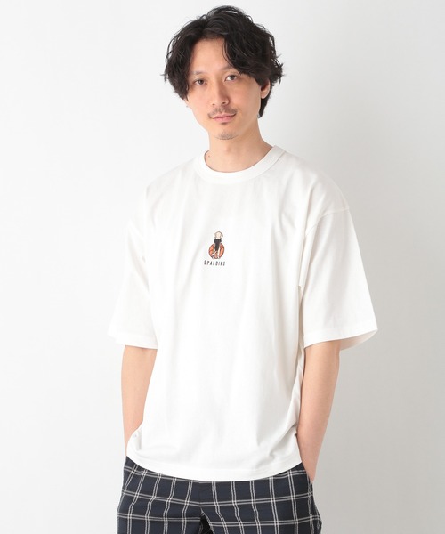 SPALDING(スポルディング)の「【SPALDING】1P/Tee/935410(Tシャツ/カットソー・メンズ・その他1/チャコールグレー/ライトグリーン/キャメル/ホワイト・MEDIUM/X-LARGE/LARGE/SMALL)」の5枚目の写真