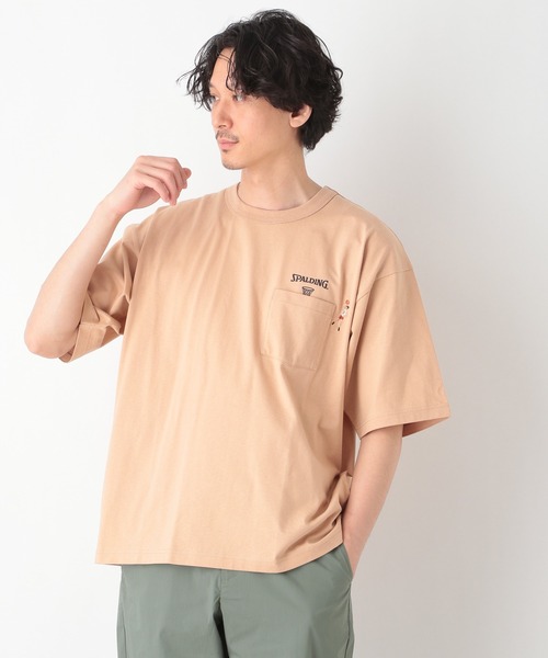 SPALDING(スポルディング)の「【SPALDING】1P/Tee/935410(Tシャツ/カットソー・メンズ・その他1/チャコールグレー/ライトグリーン/キャメル/ホワイト・MEDIUM/X-LARGE/LARGE/SMALL)」の1枚目の写真