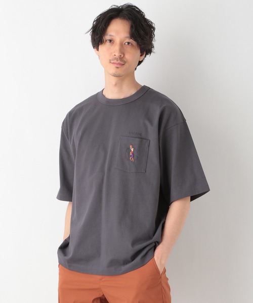 SPALDING(スポルディング)の「【SPALDING】1P/Tee/935410(Tシャツ/カットソー・メンズ・その他1/チャコールグレー/ライトグリーン/キャメル/ホワイト・MEDIUM/X-LARGE/LARGE/SMALL)」の3枚目の写真