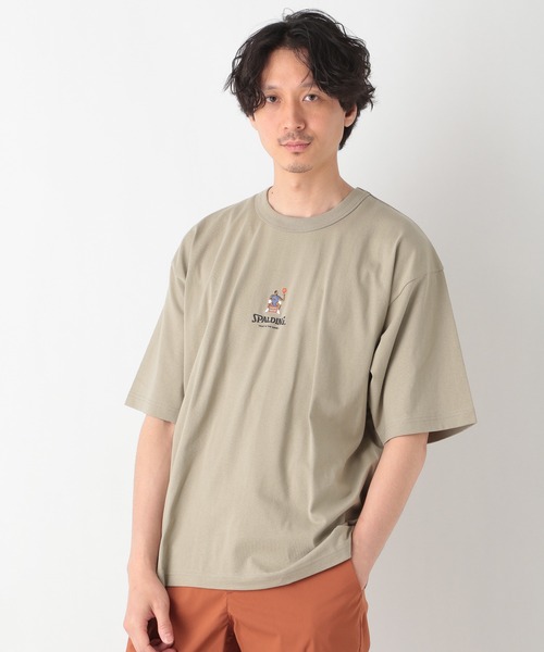 SPALDING(スポルディング)の「【SPALDING】1P/Tee/935410(Tシャツ/カットソー・メンズ・その他1/チャコールグレー/ライトグリーン/キャメル/ホワイト・MEDIUM/X-LARGE/LARGE/SMALL)」の4枚目の写真