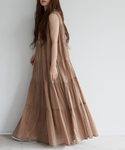 ノースリーブティアードワンピース ワンピース Libra Cue リブラ キュー のファッション通販 Zozotown