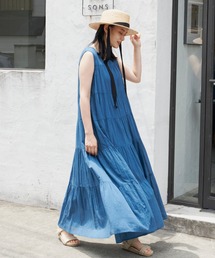 Libra Cue | ノースリーブティアードワンピース(ワンピース)