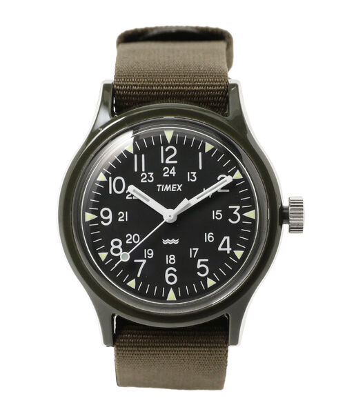 BEAMS BOY（ビームスボーイ）の「TIMEX / Original Camper▲（アナログ腕時計・レディース・ネイビー/オリーブ・ONE SIZE）」の2枚目の写真
