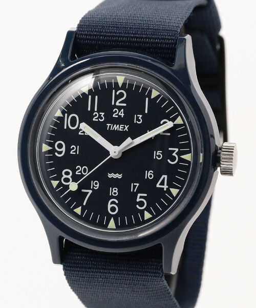BEAMS BOY（ビームスボーイ）の「TIMEX / Original Camper▲（アナログ腕時計・レディース・ネイビー/オリーブ・ONE SIZE）」の7枚目の写真