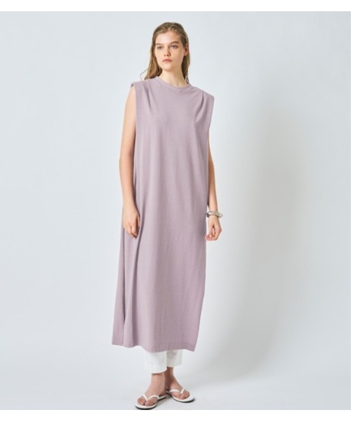 N.O.R.C(ノーク)の「ショルダーパッドワンピース(ワンピース・レディース・ピンク/ホワイト/ラベンダー/サックスブルー/チャコールグレー・M/S)」の1枚目の写真