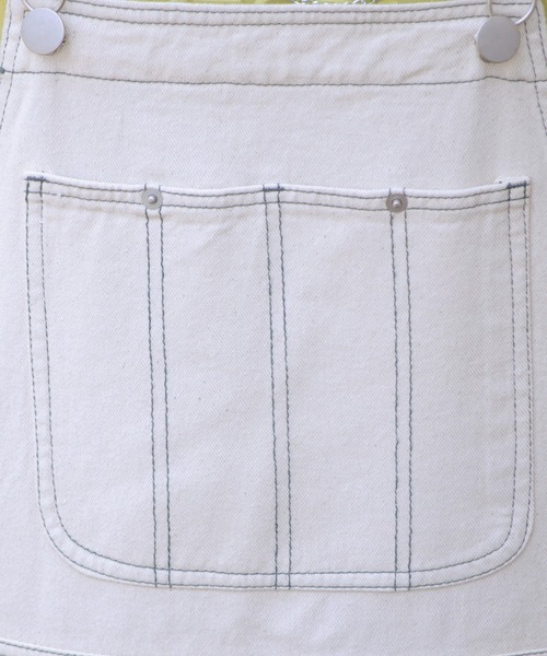 PairPair（ペアペア）の「THEホワイトオーバーオール（ユニセックス）（サロペット/オーバーオール・レディース・ホワイト/ホワイト系その他2/ホワイト系その他3・MEDIUM/LARGE）」の3枚目の写真