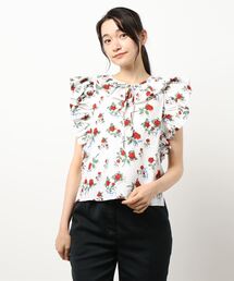 SEE BY CHLOE | ノースリーブフローラルトップス(Tシャツ/カットソー)