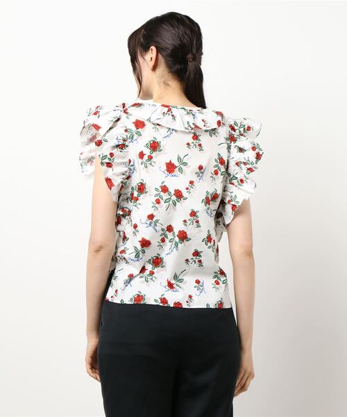 SEE BY CHLOE(シーバイクロエ)の「ノースリーブフローラルトップス(Tシャツ/カットソー・レディース・ホワイト系その他・36/34)」の3枚目の写真