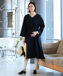 ALCEDO / シャツドレス（授乳対応）