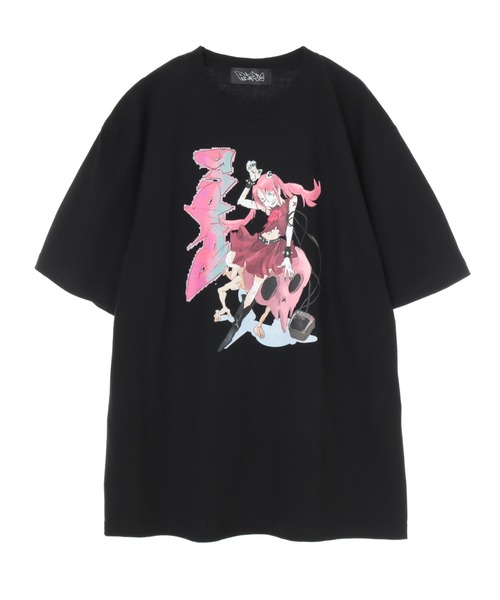 ROMPUS（ロンパース）の「【ROMPUS×JUN INAGAWA】ROMPUSちゃんは半袖で今日も行く（Tシャツ/カットソー・レディース・ブラック/オフホワイト/エメラルド・2/3）」の4枚目の写真