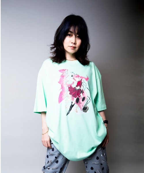 ROMPUS（ロンパース）の「【ROMPUS×JUN INAGAWA】ROMPUSちゃんは半袖で今日も行く（Tシャツ/カットソー・レディース・ブラック/オフホワイト/エメラルド・2/3）」の14枚目の写真