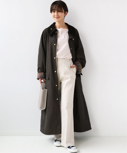 Barbour（バブアー）の「●《別注》【Barbour/バブアー】*RELUME OS BURGHLEY exclusive：コート◆（その他アウター・レディース・ベージュ/ブラック/カーキ・36/38/40）」の4枚目の写真