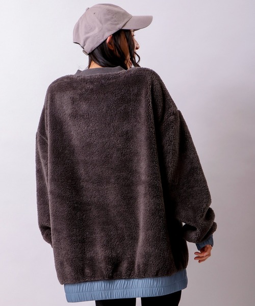POWER TO THE PEOPLE（パワートゥーザピープル）の「POWER TO THE PEOPLE Plus Warm フリーストレーナー（スウェット・メンズ・チャコールグレー/カーキ/アイボリー/マルチ・LL/M/L）」の14枚目の写真