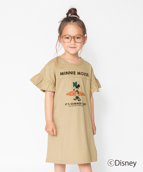 セール Disney 袖フリル半袖ワンピース ワンピース Disney ディズニー のファッション通販 Zozotown