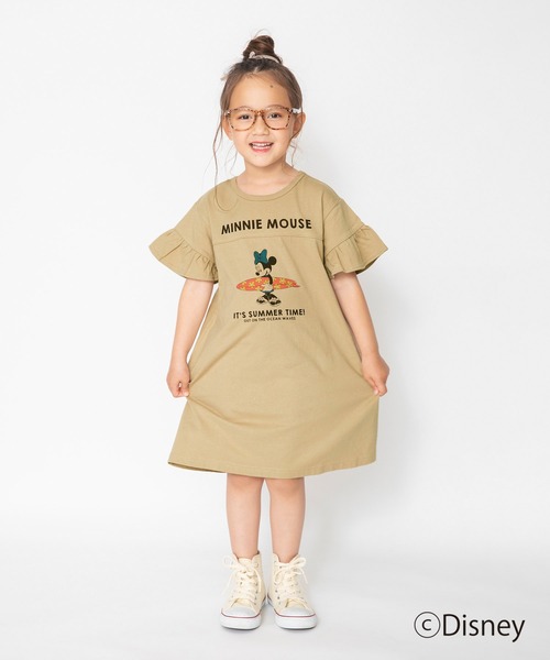 Disney（ディズニー）の「【Disney】袖フリル半袖ワンピース（ワンピース・キッズ・ブラウン/ラベンダー・90cm/110cm/100cm/120cm/130cm）」の15枚目の写真