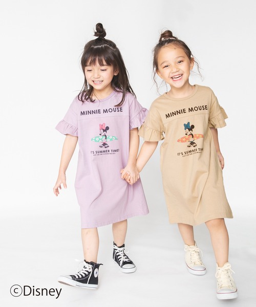 Disney（ディズニー）の「【Disney】袖フリル半袖ワンピース（ワンピース・キッズ・ブラウン/ラベンダー・90cm/110cm/100cm/120cm/130cm）」の19枚目の写真