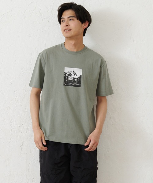 OUTDOOR PRODUCTS(アウトドアプロダクツ)の「【OUTDOOR PRODUCTS】USAコットン ヘビーウェイトフォトロゴビッグシルエットTシャツ(Tシャツ/カットソー・メンズ・カーキ/ブルー系その他/ホワイト/ブラック・SMALL/LARGE/X-LARGE/MEDIUM)」の3枚目の写真