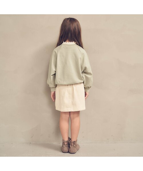 apres les cours（アプレレクール）の「チュールさくらんぼトレーナー（スウェット・キッズ・ブラウン/ピンク/アイボリー/ミント・80/120/140/90/100/130/110）」の6枚目の写真