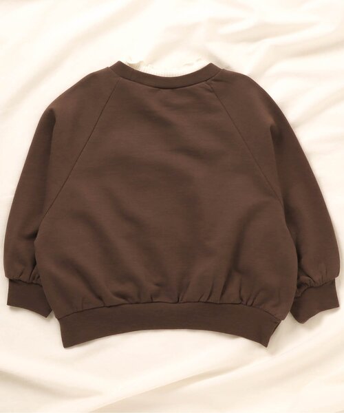 apres les cours（アプレレクール）の「チュールさくらんぼトレーナー（スウェット・キッズ・ブラウン/ピンク/アイボリー/ミント・80/120/140/90/100/130/110）」の16枚目の写真