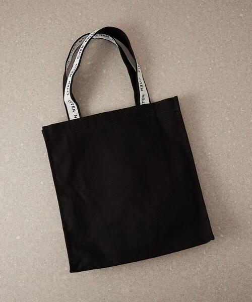 CITEN(シテン)の「<CITEN(シテン)>CITENロゴテープ Mサイズ トートバッグ(トートバッグ・レディース・ブラック/ホワイト/ライトグレー・FREE)」の1枚目の写真