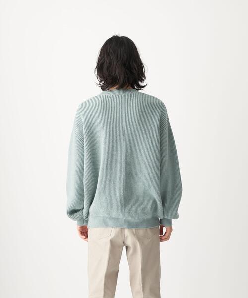 CITEN（シテン）の「＜CITEN（シテン）＞アゼボリューム ニット -ウォッシャブル-（ニット/セーター・メンズ・オフホワイト/ダークグレー/ライトブルー・FREE）」の11枚目の写真