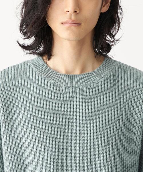 CITEN（シテン）の「＜CITEN（シテン）＞アゼボリューム ニット -ウォッシャブル-（ニット/セーター・メンズ・オフホワイト/ダークグレー/ライトブルー・FREE）」の10枚目の写真