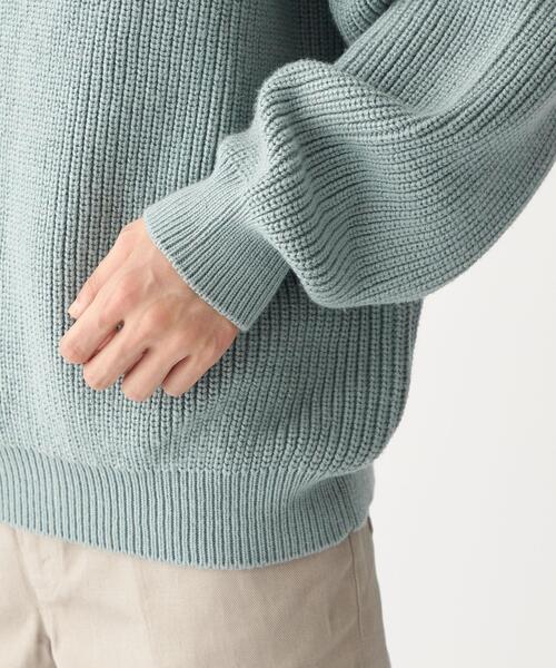 CITEN（シテン）の「＜CITEN（シテン）＞アゼボリューム ニット -ウォッシャブル-（ニット/セーター・メンズ・オフホワイト/ダークグレー/ライトブルー・FREE）」の9枚目の写真