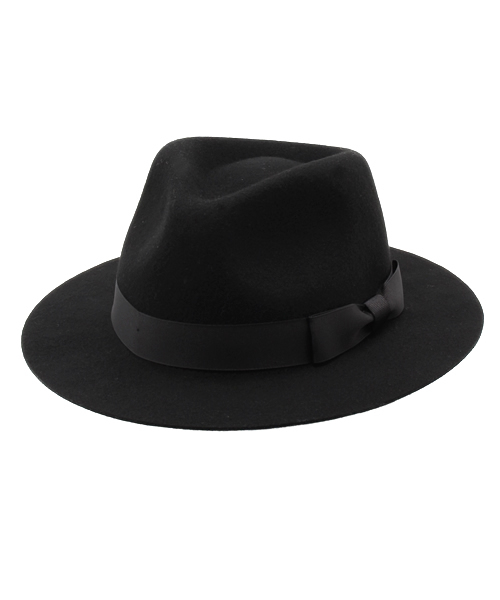 Cartonnage（カルトナージュ）の「中折れツバ広ハット（ハット・レディース・ブラック/グレー・FREE）」の2枚目の写真