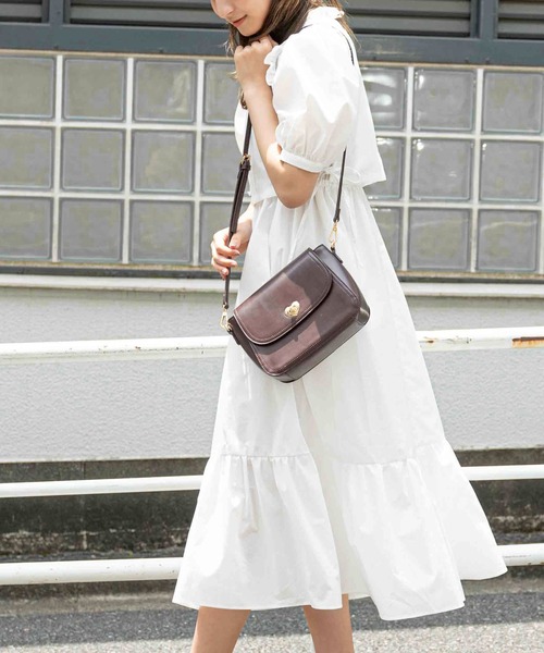 OLIVE des OLIVE（オリーブデオリーブ）の「ピンタックベスト付きワンピース（ワンピース・レディース・オフホワイト/ブラック/ライトグレー・FREE）」の4枚目の写真