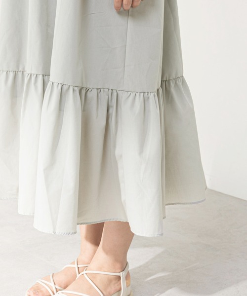 OLIVE des OLIVE（オリーブデオリーブ）の「ピンタックベスト付きワンピース（ワンピース・レディース・オフホワイト/ブラック/ライトグレー・FREE）」の19枚目の写真