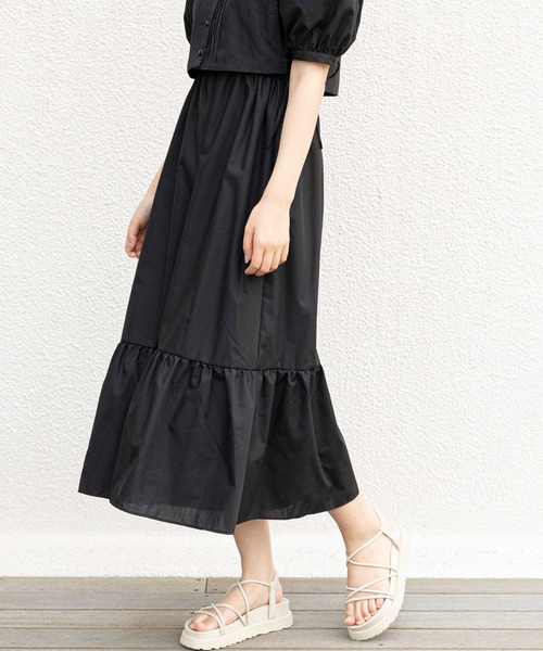 OLIVE des OLIVE（オリーブデオリーブ）の「ピンタックベスト付きワンピース（ワンピース・レディース・オフホワイト/ブラック/ライトグレー・FREE）」の20枚目の写真