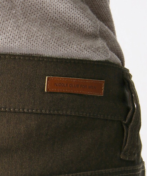 NICOLE CLUB FOR MEN(ニコルクラブフォーメン)の「【21年モデル】ハイパーストレッチヘリンボンパンツ(デニムパンツ・メンズ・ブラック/ブラウン系その他/ネイビー×ホワイト・SMALL/MEDIUM/X-LARGE/LARGE)」の10枚目の写真