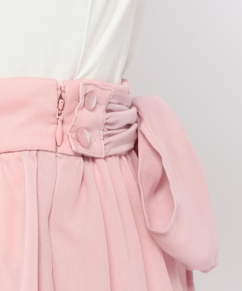 ランキング1位メーカー包装済 のリボン取り外しフレアスカート 人気メーカーブランドの