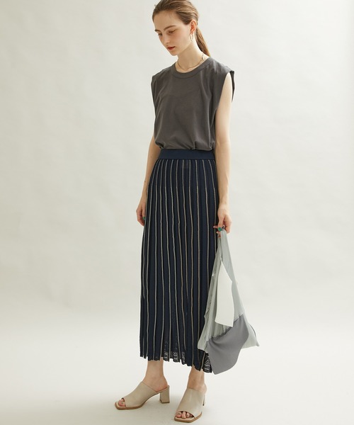 kotohayokozawa（コトハヨコザワ）の「【kotohayokozawa(コトハヨコザワ)】プリーツマーケットバッグ（エコバッグ/サブバッグ・レディース・グレー/ブラック・FREE）」の8枚目の写真