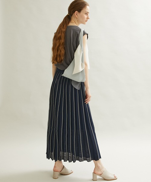 kotohayokozawa（コトハヨコザワ）の「【kotohayokozawa(コトハヨコザワ)】プリーツマーケットバッグ（エコバッグ/サブバッグ・レディース・グレー/ブラック・FREE）」の6枚目の写真