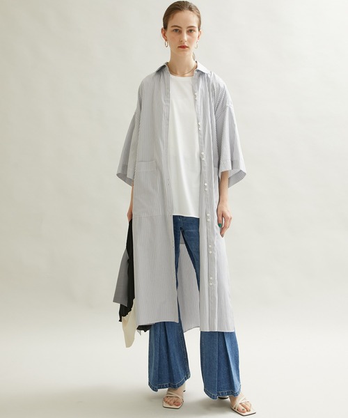 kotohayokozawa（コトハヨコザワ）の「【kotohayokozawa(コトハヨコザワ)】プリーツマーケットバッグ（エコバッグ/サブバッグ・レディース・グレー/ブラック・FREE）」の7枚目の写真