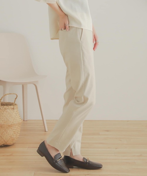 SENSE OF PLACE by URBAN RESEARCH（センスオブプレイスバイアーバンリサーチ）の「『TALLサイズあり』ストレッチスリムテーパードパンツ（その他パンツ・レディース・ブラック/ブラウン/ブルー/アイボリー・SMALL/MEDIUM/LARGE/X-SMALL/TALL）」の10枚目の写真