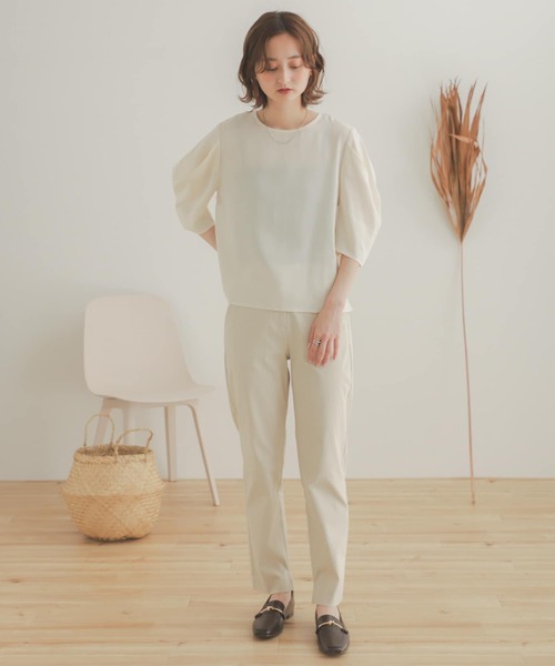 SENSE OF PLACE by URBAN RESEARCH（センスオブプレイスバイアーバンリサーチ）の「『TALLサイズあり』ストレッチスリムテーパードパンツ（その他パンツ・レディース・ブラック/ブラウン/ブルー/アイボリー・SMALL/MEDIUM/LARGE/X-SMALL/TALL）」の11枚目の写真