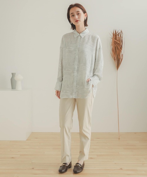 SENSE OF PLACE by URBAN RESEARCH（センスオブプレイスバイアーバンリサーチ）の「『TALLサイズあり』ストレッチスリムテーパードパンツ（その他パンツ・レディース・ブラック/ブラウン/ブルー/アイボリー・SMALL/MEDIUM/LARGE/X-SMALL/TALL）」の16枚目の写真