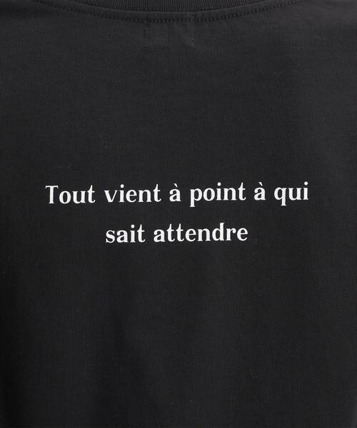 green label relaxing（グリーンレーベルリラクシング）の「プリント ロングスリーブ Tシャツ（Tシャツ/カットソー・レディース・ブラック/オフホワイト/その他1・FREE）」の14枚目の写真