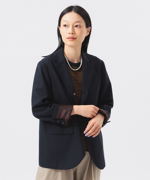 追加】ポリエステル ウール 3ボタン ブレザー（テーラードジャケット