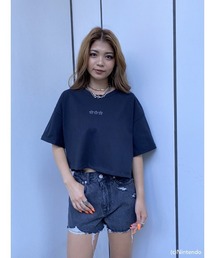 オーバー短丈Tシャツ(super mario)